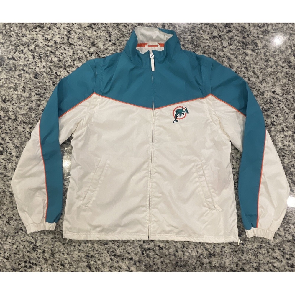G-lll Apparel NFL Team For Her Miami Dolphins jacket size Large Vintage 90s